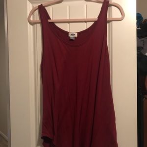 Old navy maroon tank